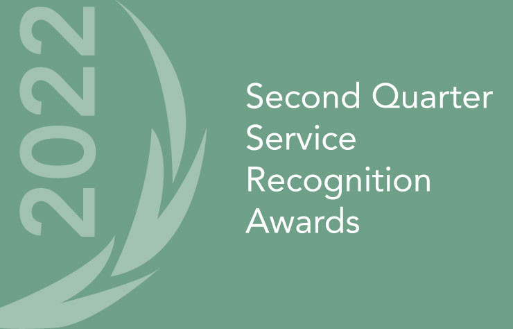 Service Recognition Awards Q2 2022