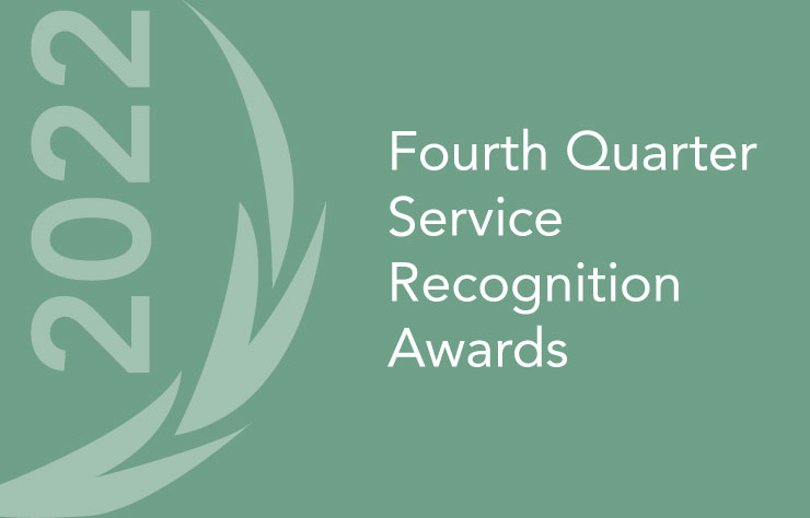 Service Recognition Awards Q4 2022